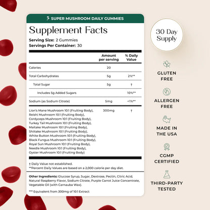 Super Mushroom Daily Gummies
